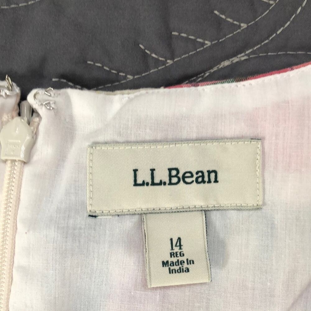 LL Bean Plaid Sleeveless Shift Dress - 14 - Never worn - Picture 5 of 5